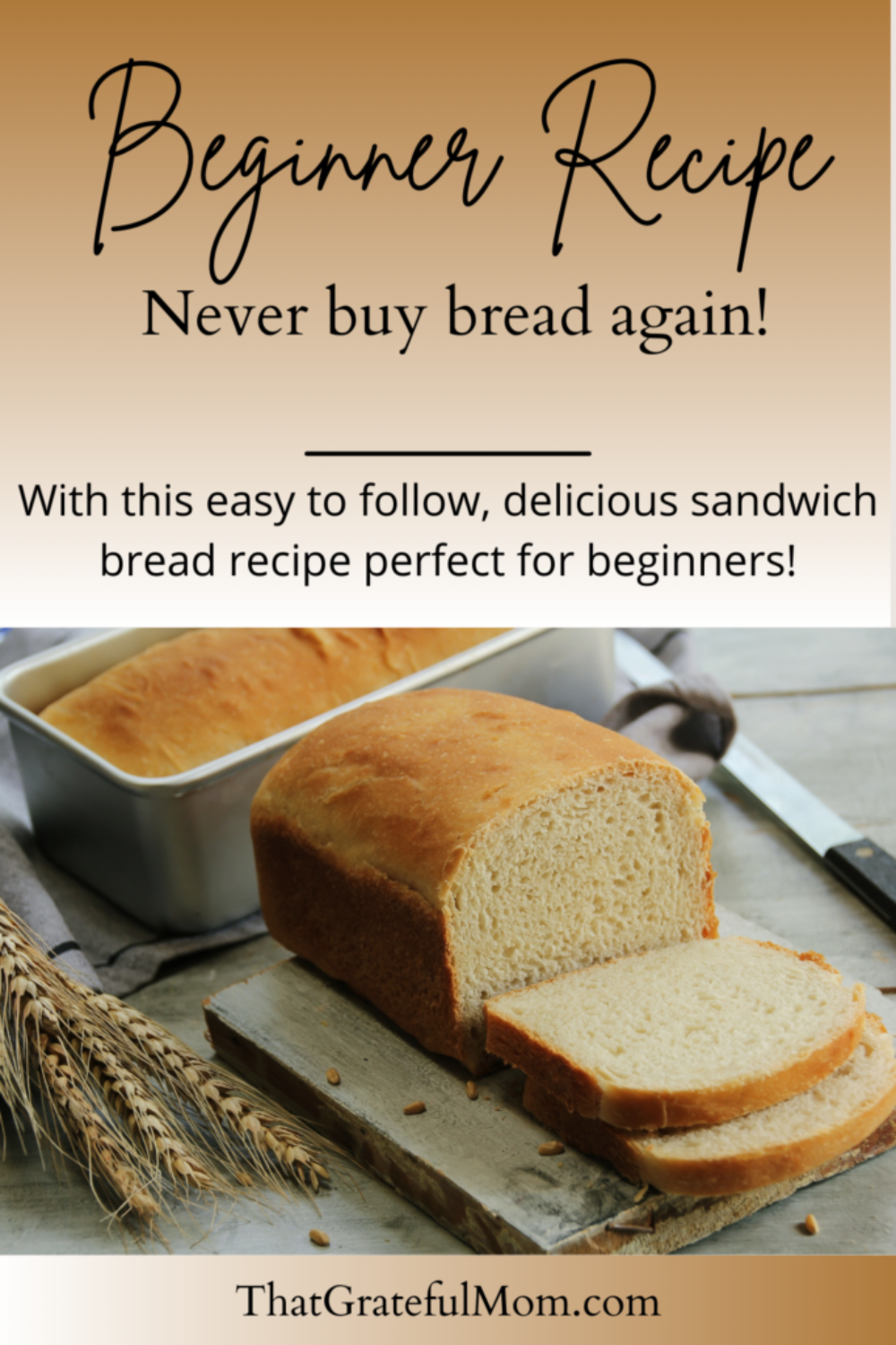 easy sandwich bread pin 1