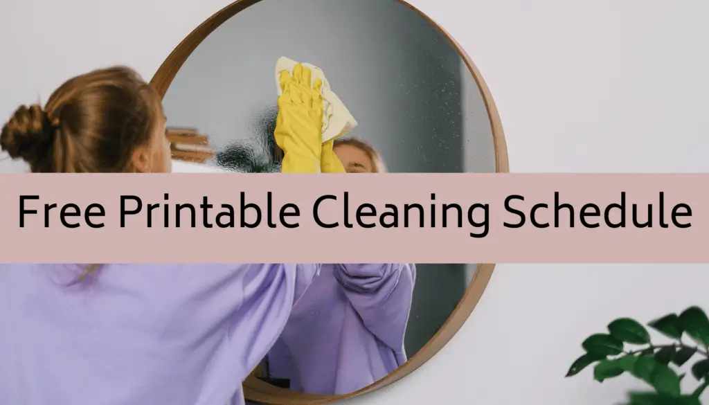 Free Printable Cleaning Schedule