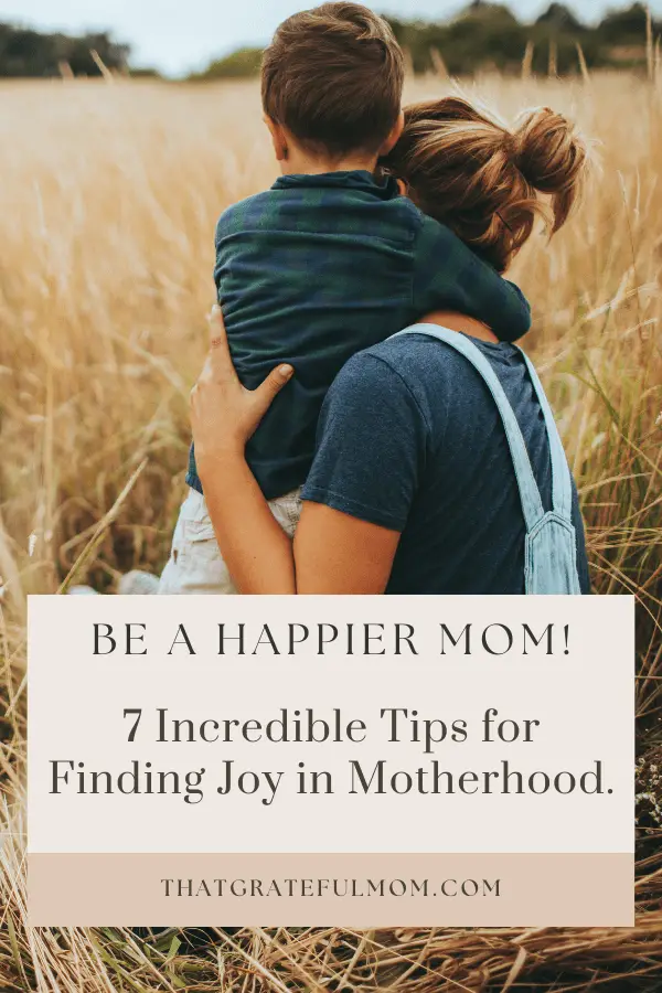 How to be a happier mom