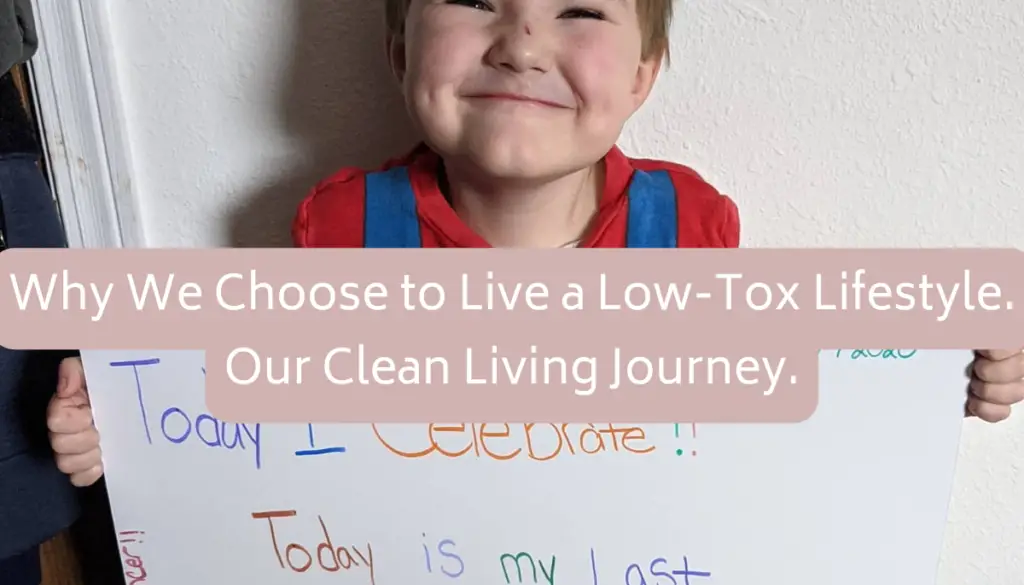 Living a low-tox lifestyle helps protect our family from harm.