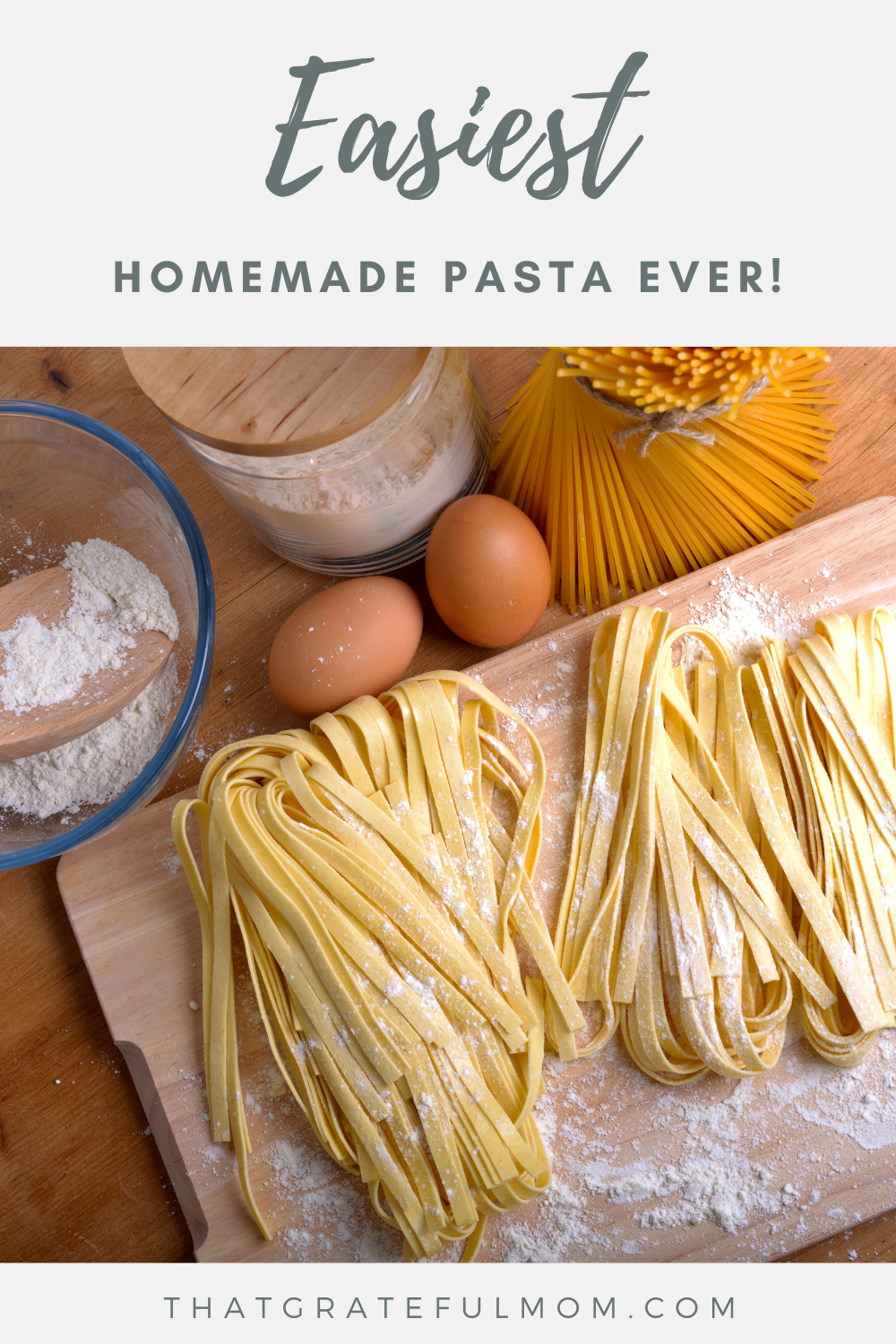 homemade pasta is easy to make with this recipe.