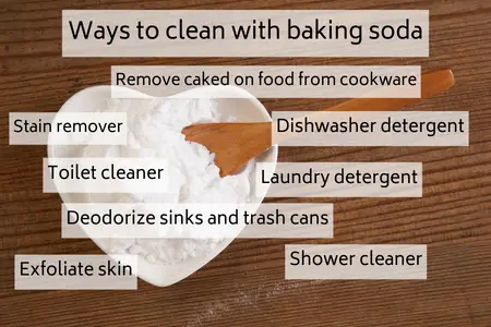 Cleaning with baking soda