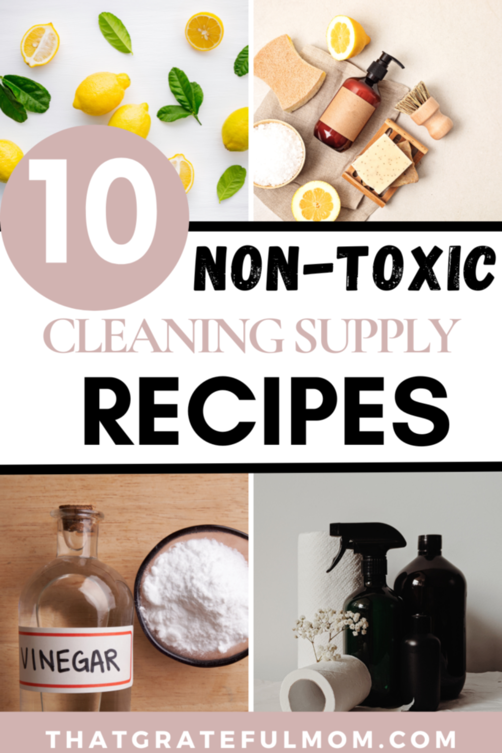 Natural Cleaning Products for Busy Moms pin 1