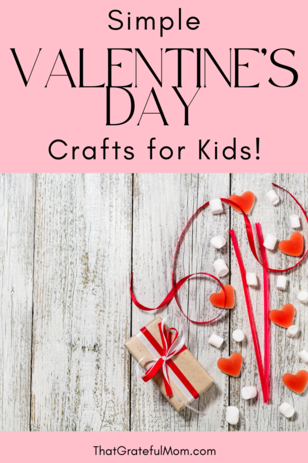 Simple valentine's day crafts for kids pin 1