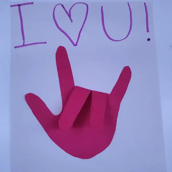 simple valentine's day craft with hands