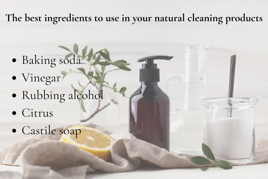 ingredients to use in natural cleaning products