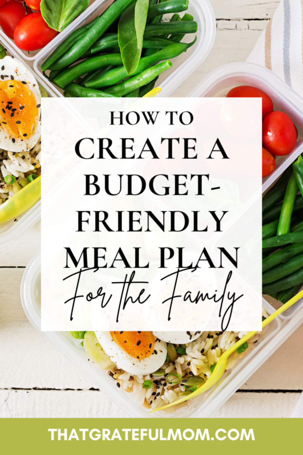 Create a Budget-Friendly Meal Plan