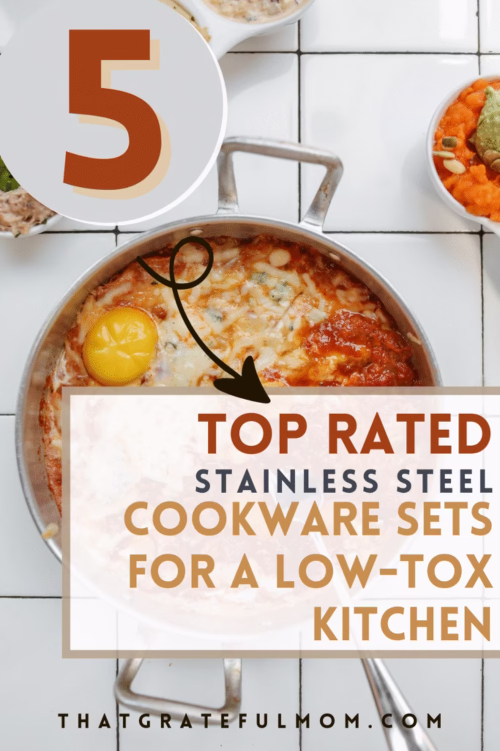 affordable 10-inch stainless steel frying pan with food