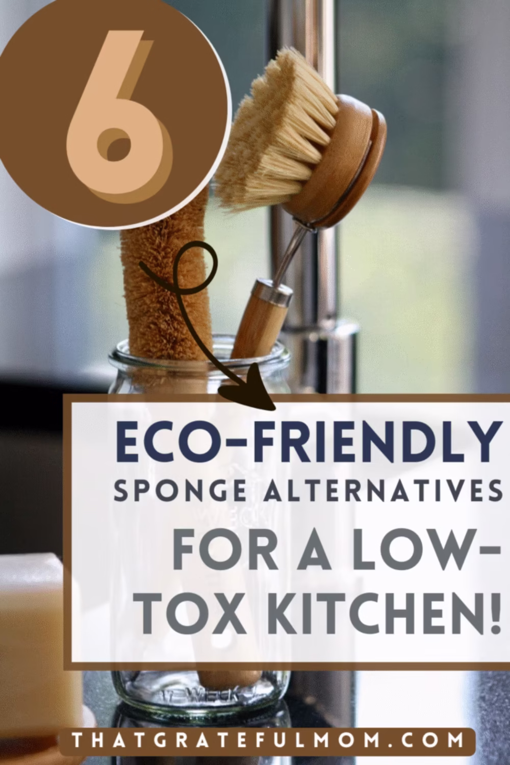 The Best Eco Friendly Dish Sponges for Your Home pin 1