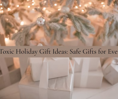 Wrapped non-toxic holiday gift ideas with eco-friendly materials